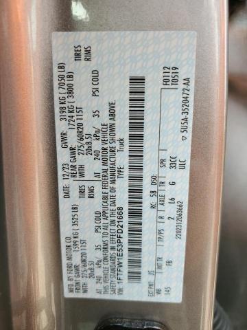 2023 FORD F150 SUPERCREW 1FTFW1E53PFD21668