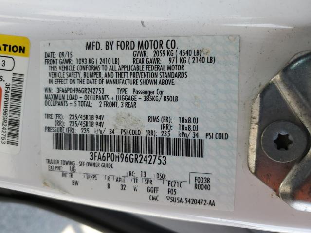 2016 FORD FOCUS SE 3FA6P0H96GR242753