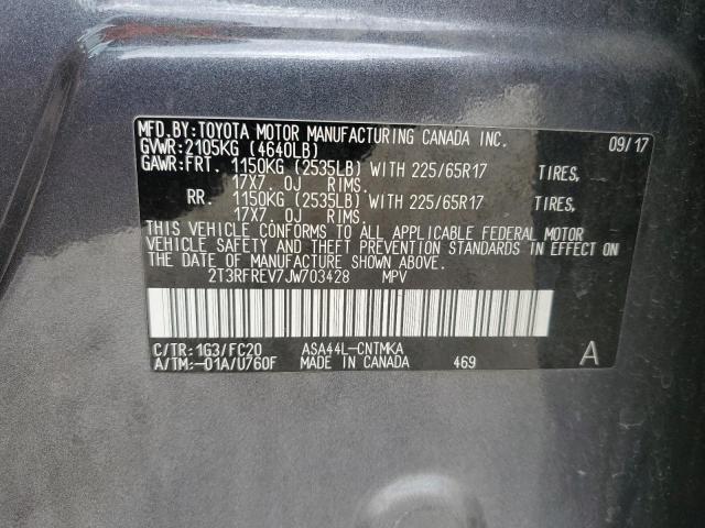 2018 TOYOTA RAV4 ADVEN - 2T3RFREV7JW703428