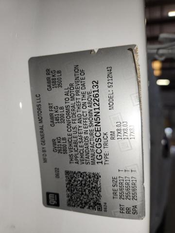 2022 CHEVROLET COLORADO L 1GCGSCEN5N1226132