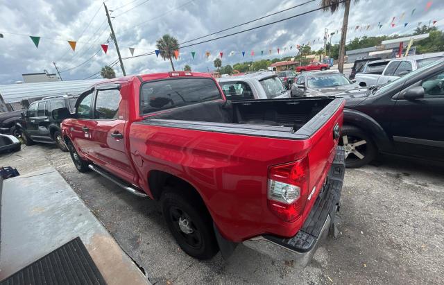 TOYOTA TUNDRA CRE 2014 red crew pic gas 5TFDY5F14EX333100 photo #4