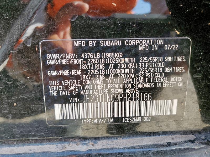 2023 SUBARU CROSSTREK JF2GTHNC9PH218166