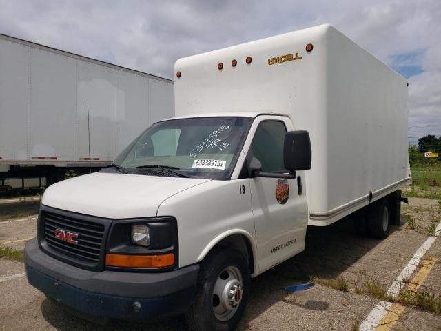GMC SAVANA CUT 2015 white cutaway flexible fuel 1GD374CG0F1142498 photo #1