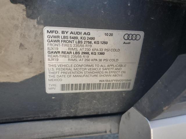 2021 AUDI Q5 PREMIUM WA1BAAFY5M2015946