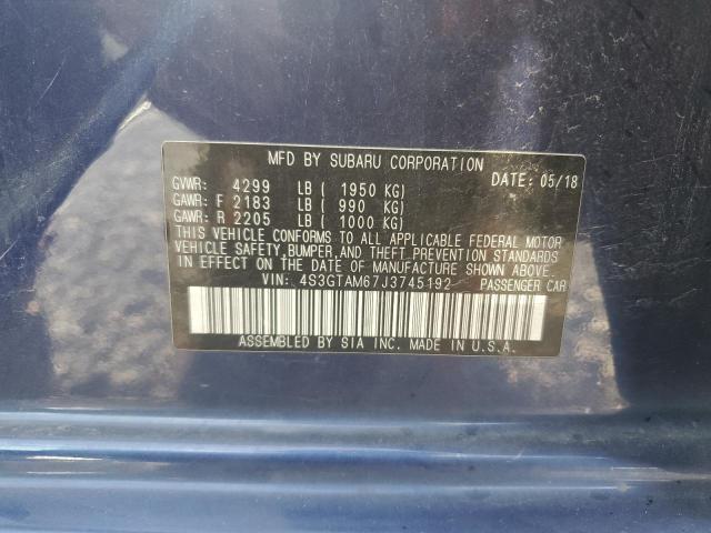2018 SUBARU IMPREZA SP 4S3GTAM67J3745192