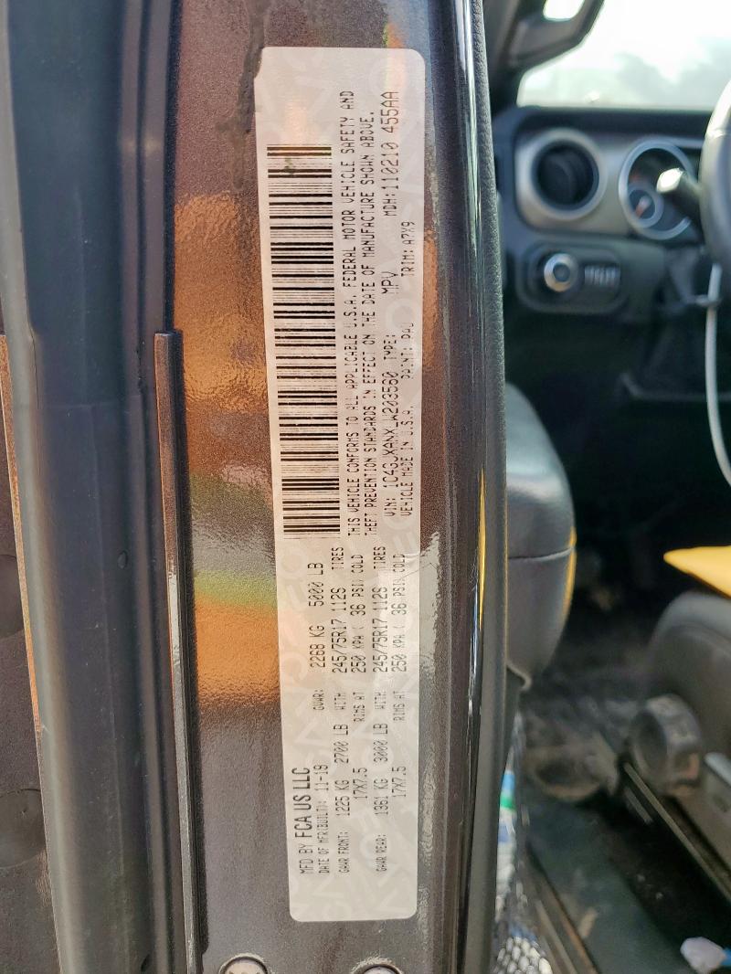 2020 JEEP WRANGLER S 1C4GJXANXLW203560