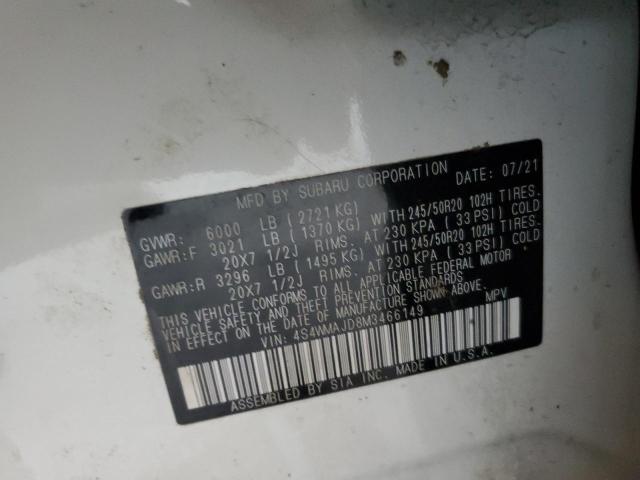 2021 SUBARU ASCENT LIM 4S4WMAJD8M3466149