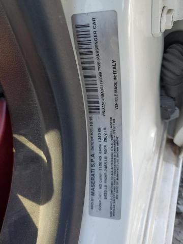 2016 MASERATI GHIBLI S ZAM57RSA3G1178089