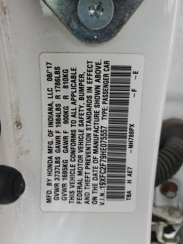 2017 HONDA CIVIC EX 19XFC2F79HE075557