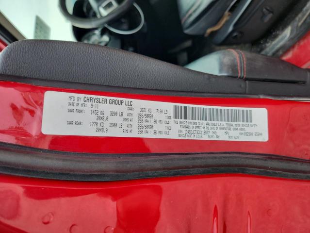 2012 DODGE DURANGO R/ - 1C4SDJCT3CC116577