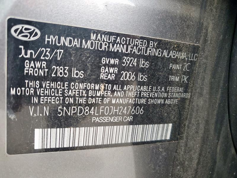 2018 HYUNDAI ELANTRA SE - 5NPD84LF0JH247606
