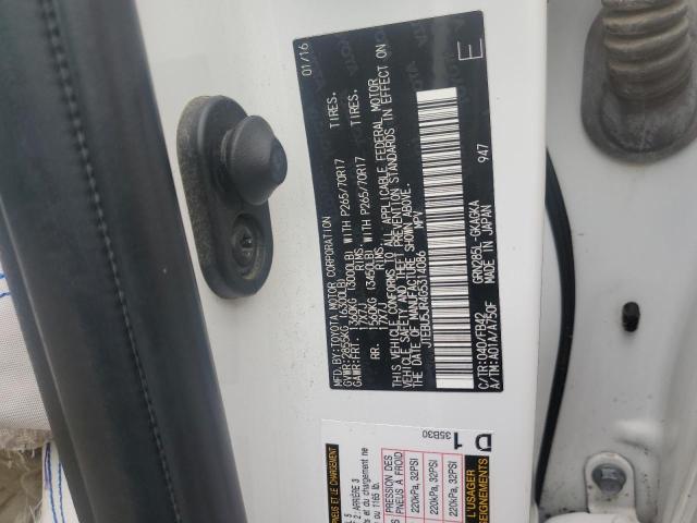 2016 TOYOTA 4RUNNER SR JTEBU5JR4G5314086