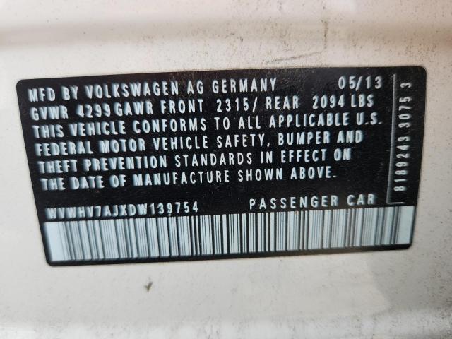 2013 VOLKSWAGEN GTI - WVWHV7AJXDW139754
