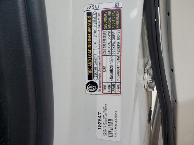 2020 ACURA MDX 5J8YD4H58LL035646