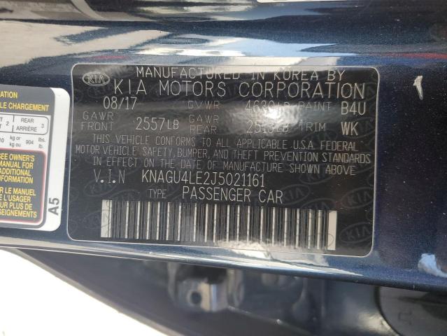 2018 KIA OPTIMA HYB KNAGU4LE2J5021161
