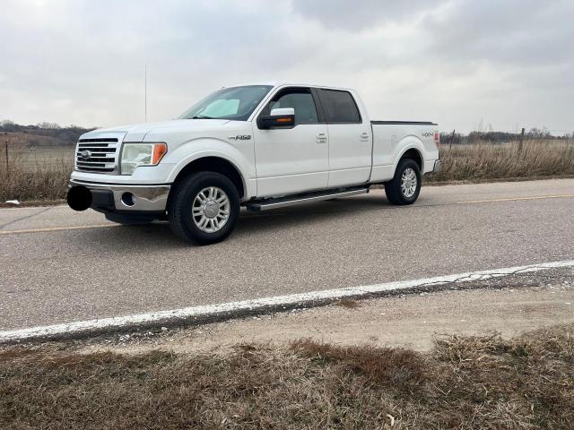 FORD F150 SUPER 2013 white crew pic flexible fuel 1FTFW1EF1DFA91505 photo #3