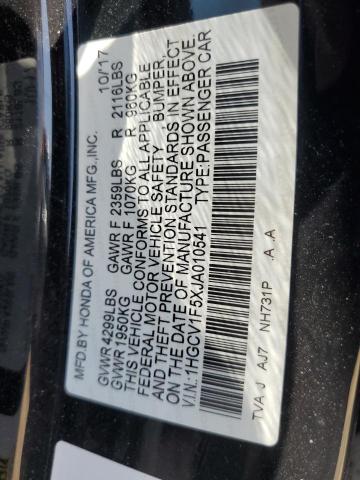 2018 HONDA ACCORD EXL 1HGCV1F5XJA010541
