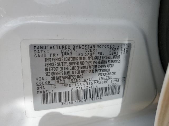 2017 NISSAN SENTRA S - 3N1AB7AP6HY291546