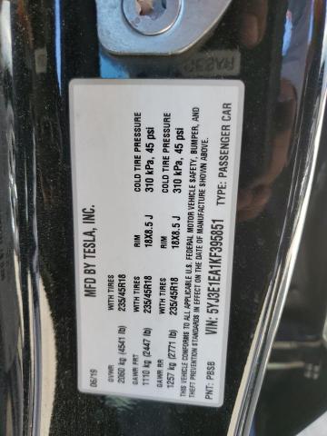 2019 TESLA MODEL 3 5YJ3E1EA1KF395851
