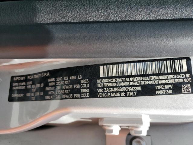 2019 JEEP RENEGADE L ZACNJBBBXKPK42396