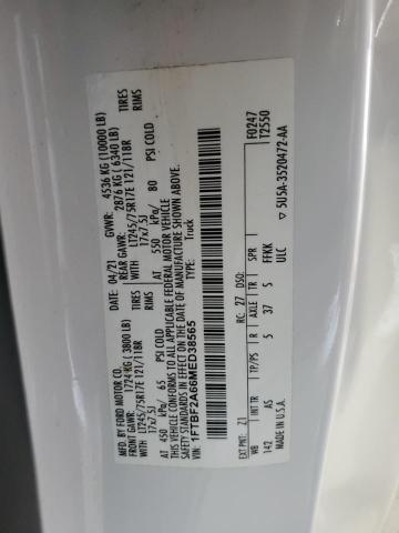 2021 FORD F250 SUPER 1FTBF2A66MED38565