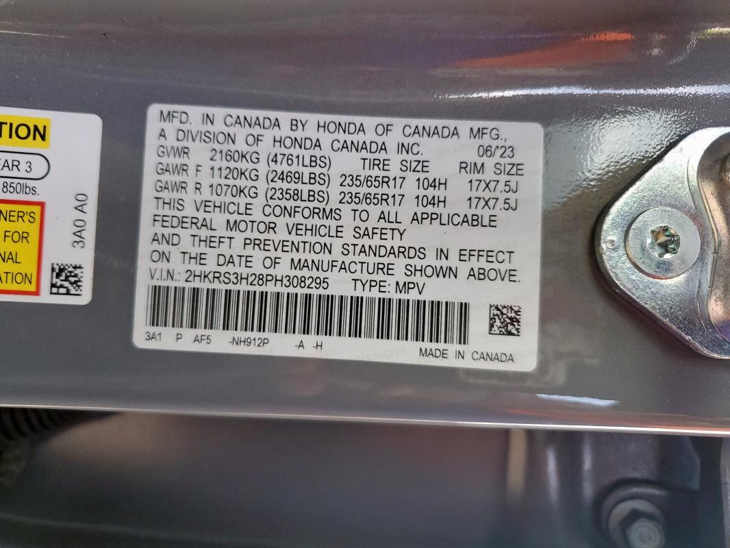 2023 HONDA CR-V LX - 2HKRS3H28PH308295