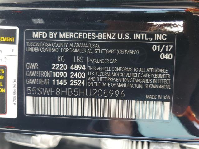 2017 MERCEDES-BENZ C 63 AMG-S 55SWF8HB5HU208996