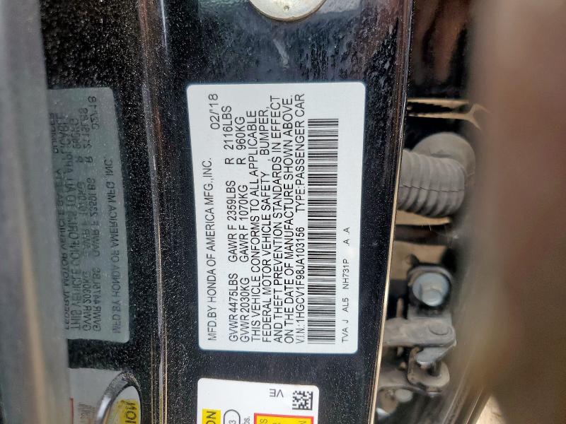 2018 HONDA ACCORD TOU 1HGCV1F98JA103156
