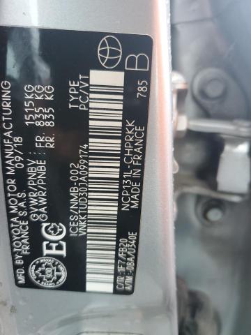 2018 TOYOTA YARIS L VNKKTUD30JA099174