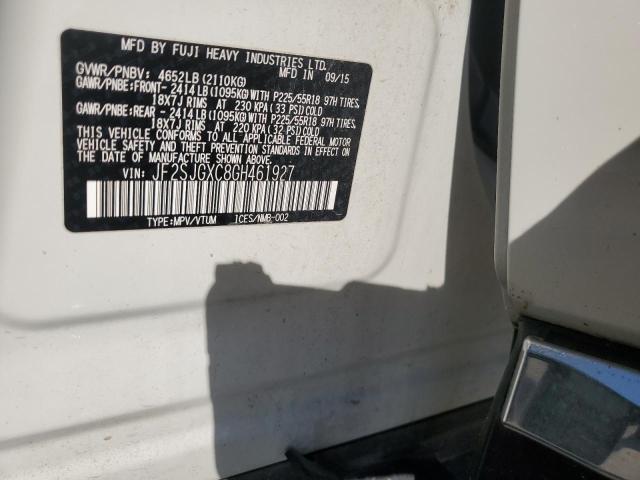 2016 SUBARU FORESTER 2 - JF2SJGXC8GH461927