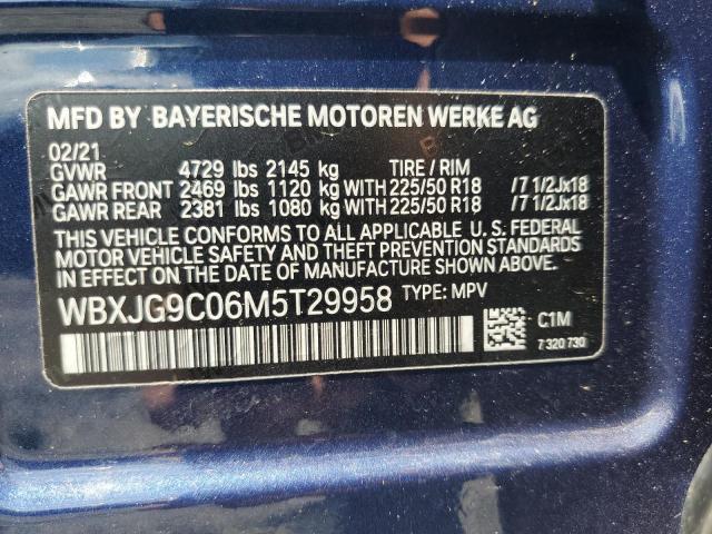 2021 BMW X1 XDRIVE28I WBXJG9C06M5T29958