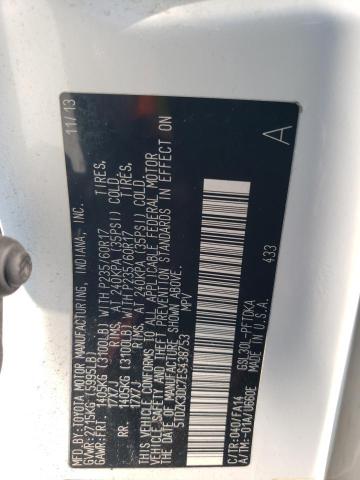2014 TOYOTA SIENNA - 5TDZK3DC7ES438753