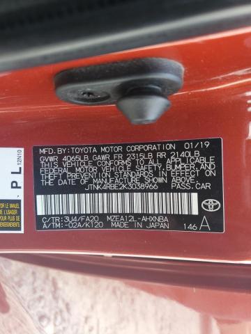 jtnk4rbe2k3038966 - 2019 Toyota corolla se - #64090475