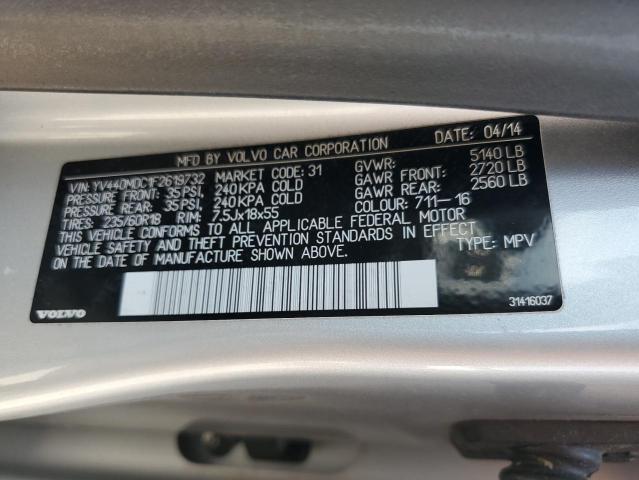 2015 VOLVO XC60 T5 PR YV440MDC1F2619732