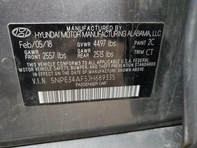 2018 HYUNDAI SONATA SPO - 5NPE34AF5JH689335