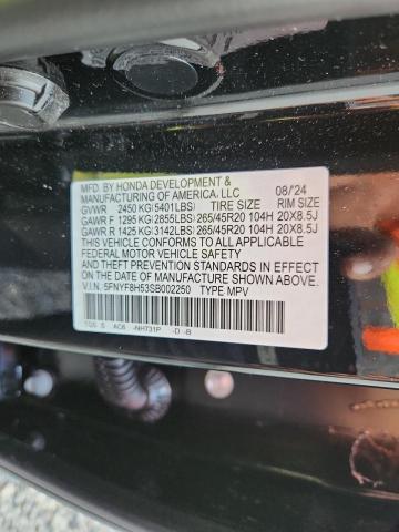 2025 HONDA PASSPORT E 5FNYF8H53SB002250