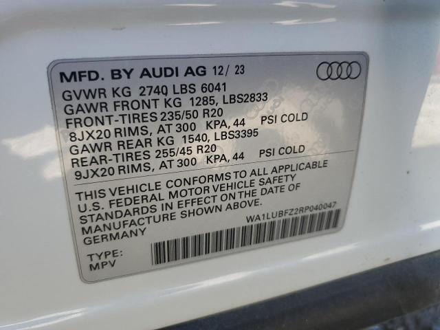 2024 AUDI Q4 E-TRON - WA1LUBFZ2RP040047