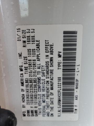 2015 HONDA CR-V LX 5J6RM4H32FL032189