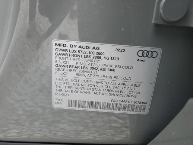 2020 AUDI SQ5 PRESTI WA1C4AFY8L2078484