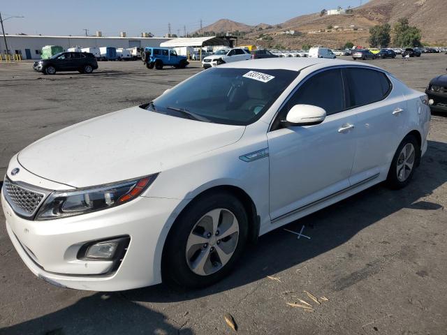 KIA OPTIMA HYB 2014 white  hybrid engine KNAGM4AD8E5070977 photo #1