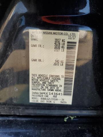 2018 NISS ALTIMA 2.5 - 1N4AL3AP4JC143645