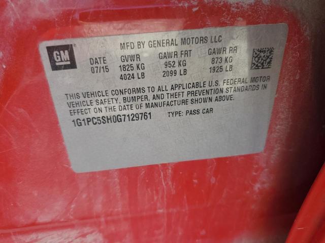 2016 CHEVROLET CRUZE LIMI - 1G1PC5SH0G7129761