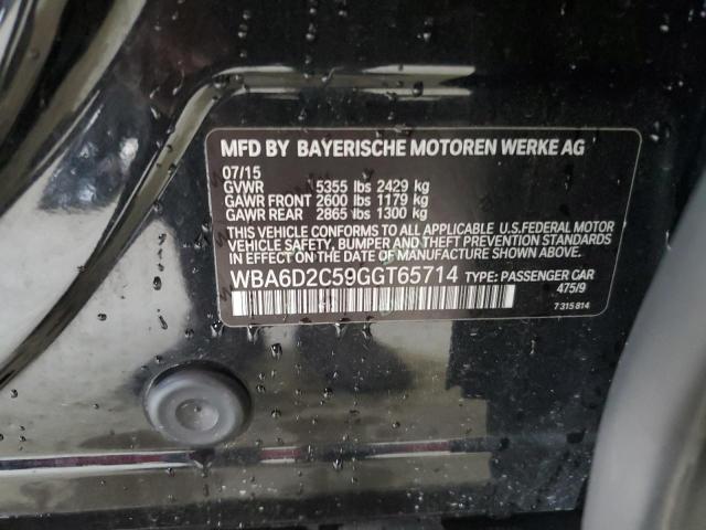 2016 BMW 640 XI GRA WBA6D2C59GGT65714