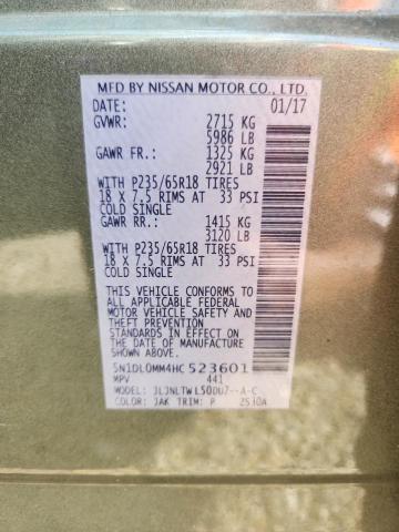2017 INFINITI QX60 5N1DL0MM4HC523601