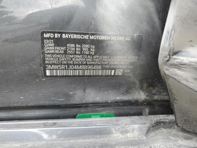 2021 BMW 330I 3MW5R1J04M8B96498
