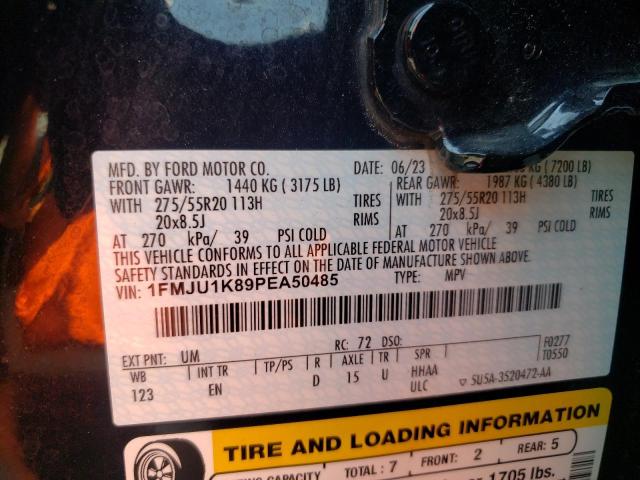 2023 FORD EXPEDITION 1FMJU1K89PEA50485