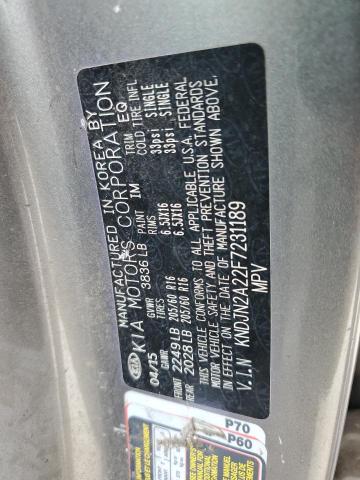 2015 KIA SOUL - KNDJN2A22F7231189