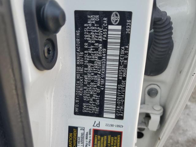2017 TOYOTA CAMRY SE 4T1BF1FK9HU334419