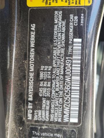 2016 MINI COOPER S C WMWZC5C56GWU00491