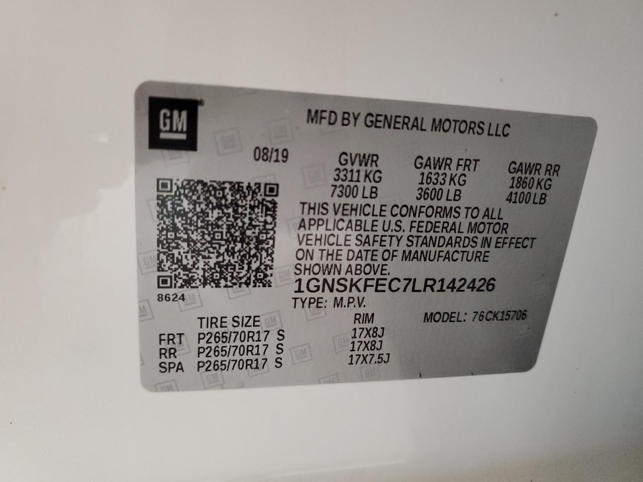 CHEVROLET TAHOE SPECIAL